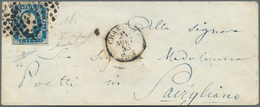 Italien - Altitalienische Staaten: Sardinien: 1851, Sardinia Used In SAVOY: 20 C Deep Blue, Close To - Sardaigne