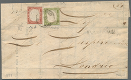 Italien - Altitalienische Staaten: Sardinien: 1859, 5 C Bright Olive-green, Close To Full Margins, A - Sardinië