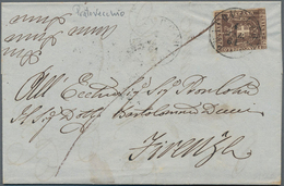 Italien - Altitalienische Staaten: Toscana: 1860, 10 C Brown, Two Margins, Touched At Bottom And At - Toscane