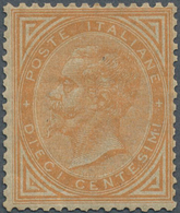 Italien: 1866, 10c. Yellow-orange, Turin Printing, Fresh Colour, Good Centering, Normally Perforated - Neufs