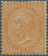 Italien: 1866, 10c. Yellow-orange, Turin Printing, Fresh Colour, Normally Perforated With Slight Fla - Ongebruikt