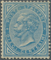 Italien: 1877, 10c. Blue, Fresh Colour, Good Centering, Normally Perforated, Mint Original Gum Previ - Ongebruikt
