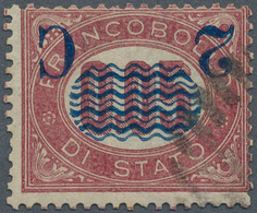 Italien: 1878, 2c. On 0.05l. With Inverted Overprint, Used Copy, Signed And Certificate Raybaudi. Sa - Ongebruikt