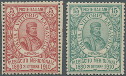 Italien: 1910, Napoli Issue Both Values Mint Never Hinged, Very Fine And Fresh, Sassone Catalogue Va - Nuovi