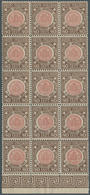 Italien: 1921, Venezia Giulia, 21 Complete Sets Within Marginal Units (blocks Six And Of 15), Unmoun - Ongebruikt