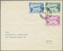 Italien: 1961, Airmail Issue Complete With 205 Lire Showing Wrong Outline Of Peru And Different Colo - Ongebruikt