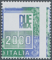 Italien: 1979, Italia 2.000 Lire With MISSING 'Italia Head' And Shifted Vertical Perforation, Mint N - Ongebruikt