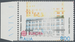 Italien: 1990, Europa-CEPT 800 Lire 'Post Office In Venice' Single Stamp From Left Margin With HEAVY - Nuovi