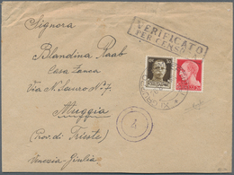 Italien - Militärpostmarken: Atlantikküste: 1941, 20 C. Red And 30 C. Brown Tied By Special Cachet " - Altri & Non Classificati