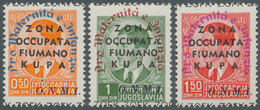 Italienische Besetzung 1941/43 - Fiumerland-Kupa: 1942, National Relief Fund, 50c. Orange, 1din. Gre - Fiume & Kupa