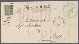 Italien - Stempel: MONSANO: Circular From Monsano To Jesi, Franked With 1 Centesimi - In The Reduced - Marcofilie