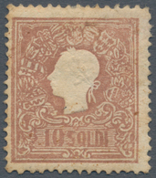 Österreich - Lombardei Und Venetien: 1859, 10 So Lilabraun, Type II, Ungebraucht Mit Vollem Original - Lombardo-Veneto