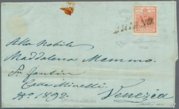 Österreich - Lombardei Und Venetien - Stempel: 1850: ARIANO, SIsd (kursiver L1, 13 Punkte) Auf 15 C - Lombardije-Venetië