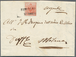 Österreich - Lombardei Und Venetien - Stempel: 1850: SEREGNO (Sassone R3) Auf Loser 15 C, Die Zur Be - Lombardije-Venetië