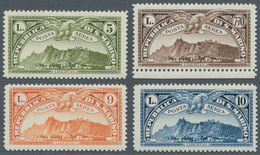 San Marino: 1931, Airmail Issue "Mont Titano" Complete Well Centered Issue Of 4 Values In Normal Per - Other & Unclassified