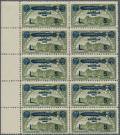 San Marino: 1933, Airmail Stamp ‚Monte Titano‘ 80c. Olive With Blue Opt. ‚ZEPPELIN 1933 / L. 5.‘ Blo - Andere & Zonder Classificatie