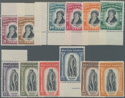 San Marino: 1935, 100 Years Death Of Melchiorre Delfico Complete Set Of 12, Mint Never Hinged And Sc - Other & Unclassified