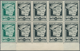 San Marino: 1943, Downfall Of Facism UNISSUED Airmail Stamps 10lire Green And 20lire Grey-black With - Andere & Zonder Classificatie