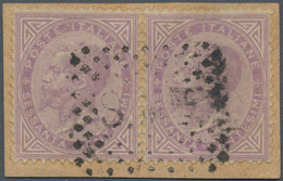 San Marino - Stempel: 1863: FORERUNNER, 60 Cent Light Lilac Of Italy, London Printing, Horizontal Pa - Andere & Zonder Classificatie