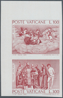 Vatikan: 1976, 100 L And 300 L Tizian, Imperforated Se-tenant Pair From Upper Left Sheet Corner. VF - Altri & Non Classificati