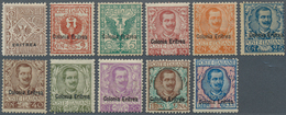 Italienisch-Eritrea: 1893, Definitives 1c. To 5l., Complete Set Of Eleven Values, Mint O.g., Partly - Erythrée