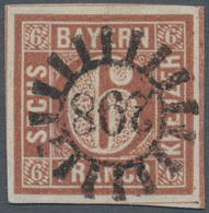 Bayern - Marken Und Briefe: 1849, 6 Kr. Lebhaftrötlichbraun Platte I (unterbrochener Kreis) Als Farb - Altri & Non Classificati