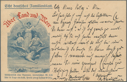 Bayern - Ganzsachen: 1903, 5 Pfg. Ganzsachenkarte Mit Privatem Zudruck "Über Land Und Meer - Echt De - Altri & Non Classificati