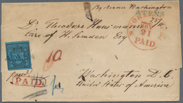Oldenburg - Marken Und Briefe: 1852: 1/30 Th. Schwarz Auf Blau, Type I, Farbfrisch Und Breitrandig, - Oldenburg