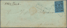 Oldenburg - Marken Und Briefe: 1859/61: 1 Gr. Schwarz Auf Blau, Farbfrisch, Voll- Bis Breitrandig Au - Oldenburg