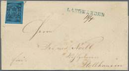 Oldenburg - Marken Und Briefe: 1859/61: 1 Gr. Schwarz Auf Dunkelgrauultramarin (indigo), Schöne, Leu - Oldenbourg