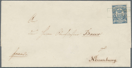 Oldenburg - Marken Und Briefe: 1861: 1 Gr. Blau, Noch Vollrandig, Auf Brief, Blauer Ra2 «SANDERSFELD - Oldenbourg