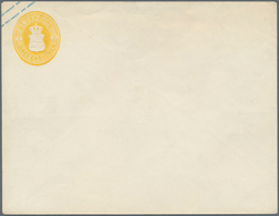 Oldenburg - Ganzsachen: 1861: Ganzsachen-Umschlag, Wertstempel Links, 3 Gr. Gelb, Großformat, Ungebr - Oldenburg