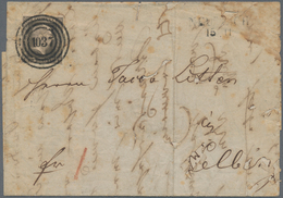 Preußen - Marken Und Briefe: 1850, ERSTTAGSBRIEF Mit 1 Sgr. Schwarz Auf Lilarosa Von "NEUTEICH 15 11 - Autres & Non Classés