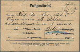 Preußen - Feldpost: 1870, Vordruck-Feldpostbrief Mit K1 "OFFENBACH 25/11 70" And Den "Feld-Ober-Post - Other & Unclassified