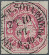 Thurn & Taxis - Nachverwendete Stempel: "NEUHAUS B. SONNEBERG 27/10 67" FRÜHESTER BEKANNTER STEMPEL - Altri & Non Classificati