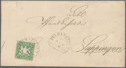 Württemberg - Marken Und Briefe: 1851, Luxus-Briefstück Mit Ziffern 3 Kr. + 9 Kr. Und ZWEI IDEALEN Z - Altri & Non Classificati
