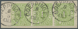 Württemberg - Marken Und Briefe: 1874, Ovalausgabe 1 Kr. Einwandfrei Gezähnter Dreierstreifen Mit Kl - Other & Unclassified