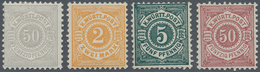 Württemberg - Marken Und Briefe: 1857, Ziffern 50 Pf Grau Und 2 M Gelborange Sowie 1890, 5 Pf. Schwa - Other & Unclassified