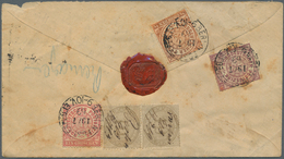 Norddeutscher Bund - Marken Und Briefe: 1868, 1/4 Gr Braunviolett, 1/2 Gr Orange, 1 Gr Karmin Und Se - Otros & Sin Clasificación