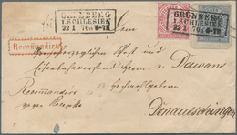 Norddeutscher Bund - Marken Und Briefe: 1869, 1 Gr. Gezähnt Als Zufrankatur Auf 2 Sgr. Aufbrauch-Gan - Autres & Non Classés