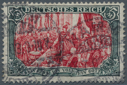 Deutsches Reich - Germania: 1902, Freimarke 5 M Reichsgründungsfeier Ohne Wasserzeichen In Der Selte - Sonstige & Ohne Zuordnung