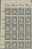 Deutsches Reich - Weimar: 1924. Flugpost Holztaube (IV): 20 Komplette, Postfrische Sätze, In Einheit - Storia Postale