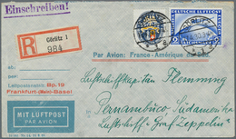 Deutsches Reich - Weimar: 1930, Luftposteinschreiben Ab "GÖRLITZ 17.4.30" Frankiert Mit 2 M Zeppelin - Storia Postale