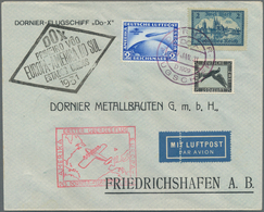 Deutsches Reich - Weimar: 1930, 2 RM Südamerikafahrt Auf DO-X Brief, Mit ZuF 2 M. Adler Auf Sockel U - Storia Postale