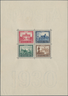 Deutsches Reich - Weimar: 1930, IPOSTA-Block, Postfrisch, Originalgrösse, Tadellose Erhaltung. Fotoa - Storia Postale