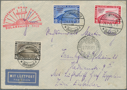 Deutsches Reich - Weimar: 1931, Polar-Fahrt, Komplette Ausgabe Auf Einem Zeppelin-Satzbrief Mit Alle - Storia Postale