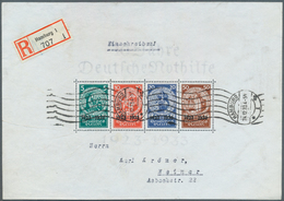 Deutsches Reich - 3. Reich: 1933, Nothilfe-Block Im Originalmaß 20,9-21:14,7-14,8 Cm Entwertet Mit M - Used Stamps