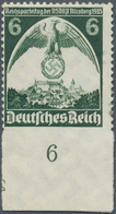 Deutsches Reich - 3. Reich: 1935. Reichsparteitag 6 Pf UR-Stück, Unten Ungezähnt, Ungebraucht. FB Sc - Used Stamps