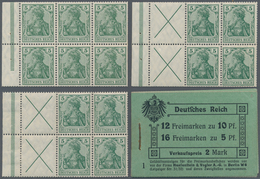 Deutsches Reich - Markenheftchenblätter: 1910, Germania-Markenheftchen 2 Mark, Lot Von Drei Heftchen - Postzegelboekjes