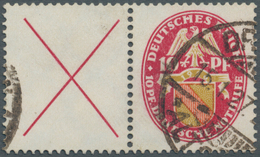 Deutsches Reich - Zusammendrucke: 1926, "X+10" Deutsche Nothilfe Wappenzeichnung, Waager. Zusammendr - Zusammendrucke